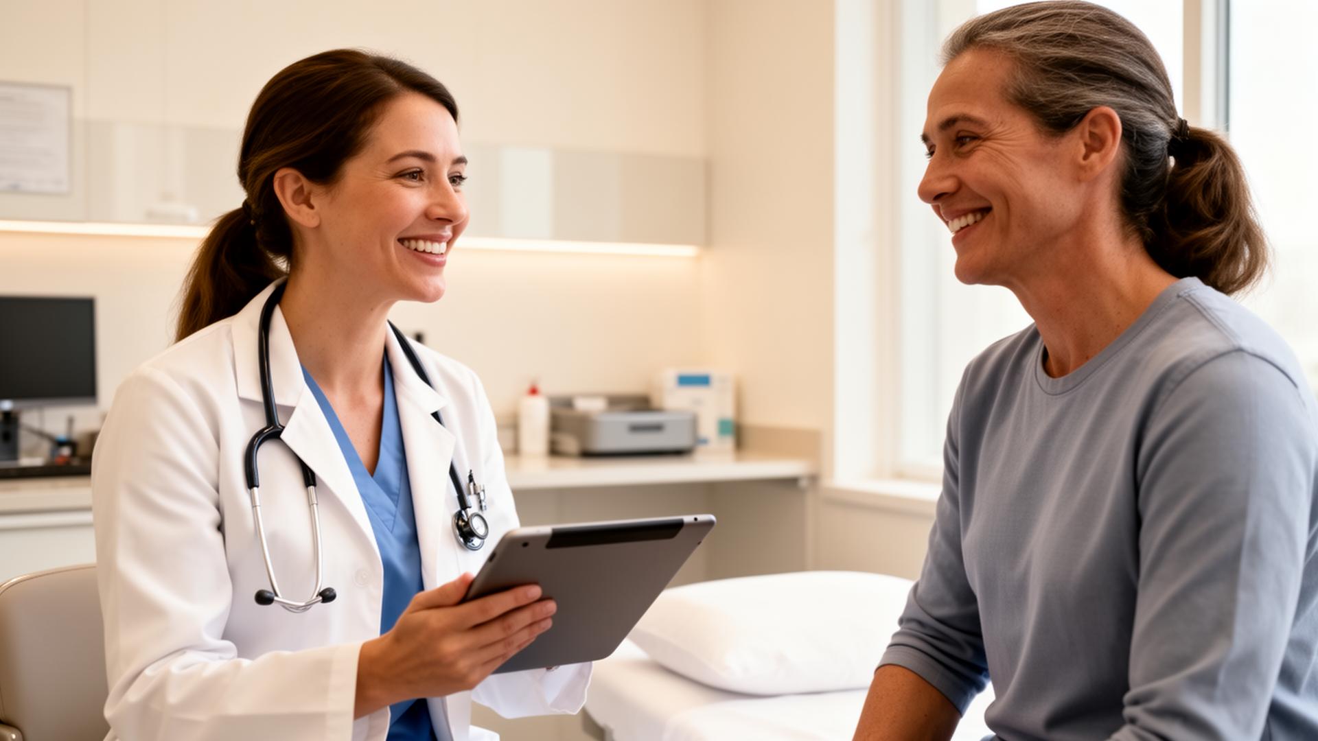 Doctor consulting with patient
